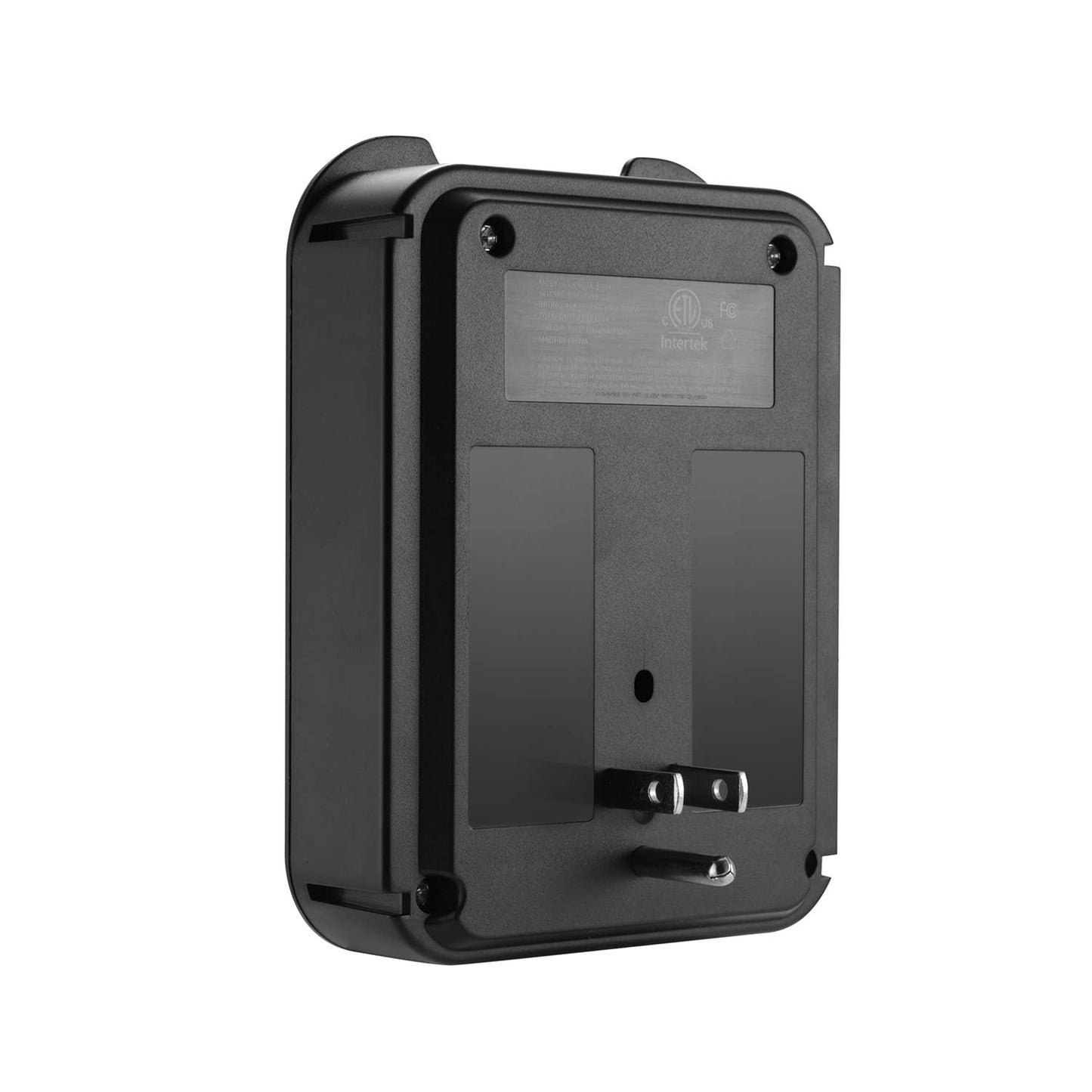 Black Charge Surge Protector, 6 Outlets/2 USB Ports