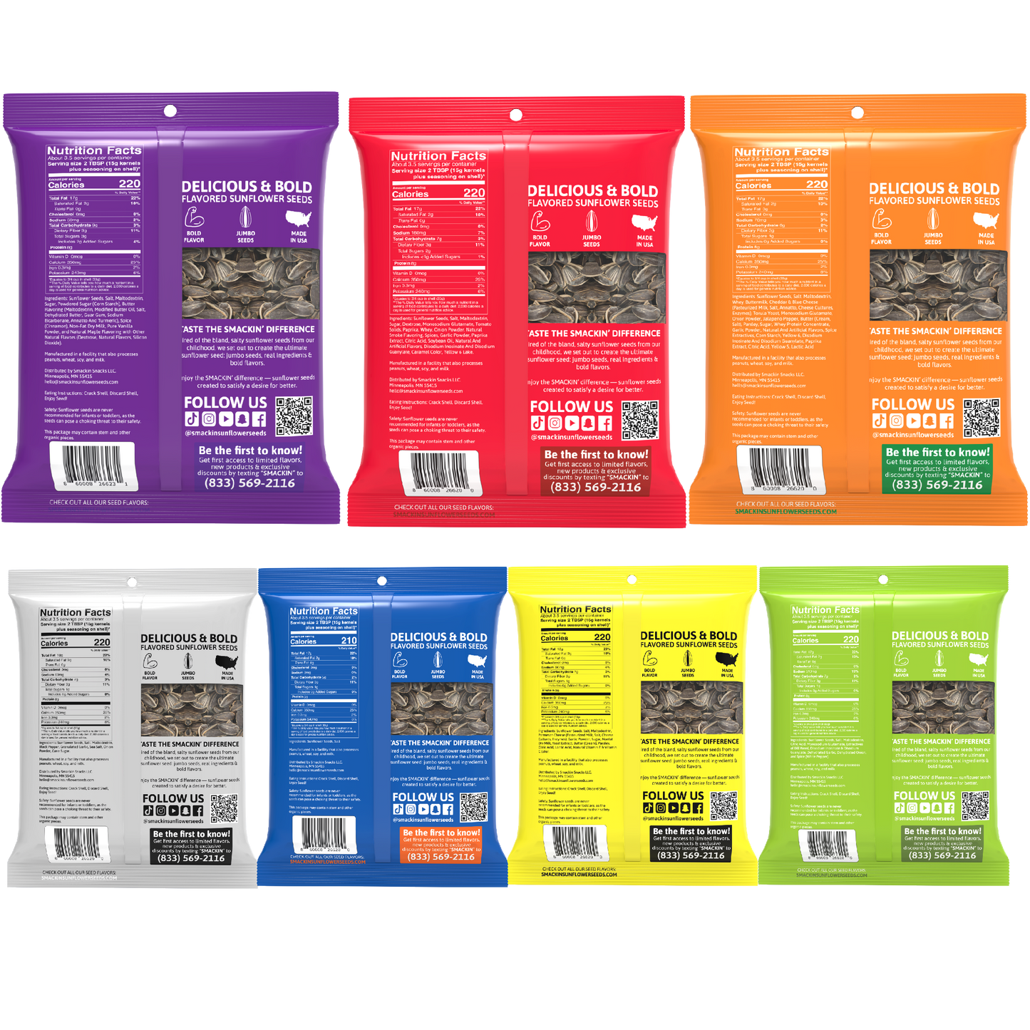 Dill Pickle SMACKIN' Sunflower Seeds 4oz