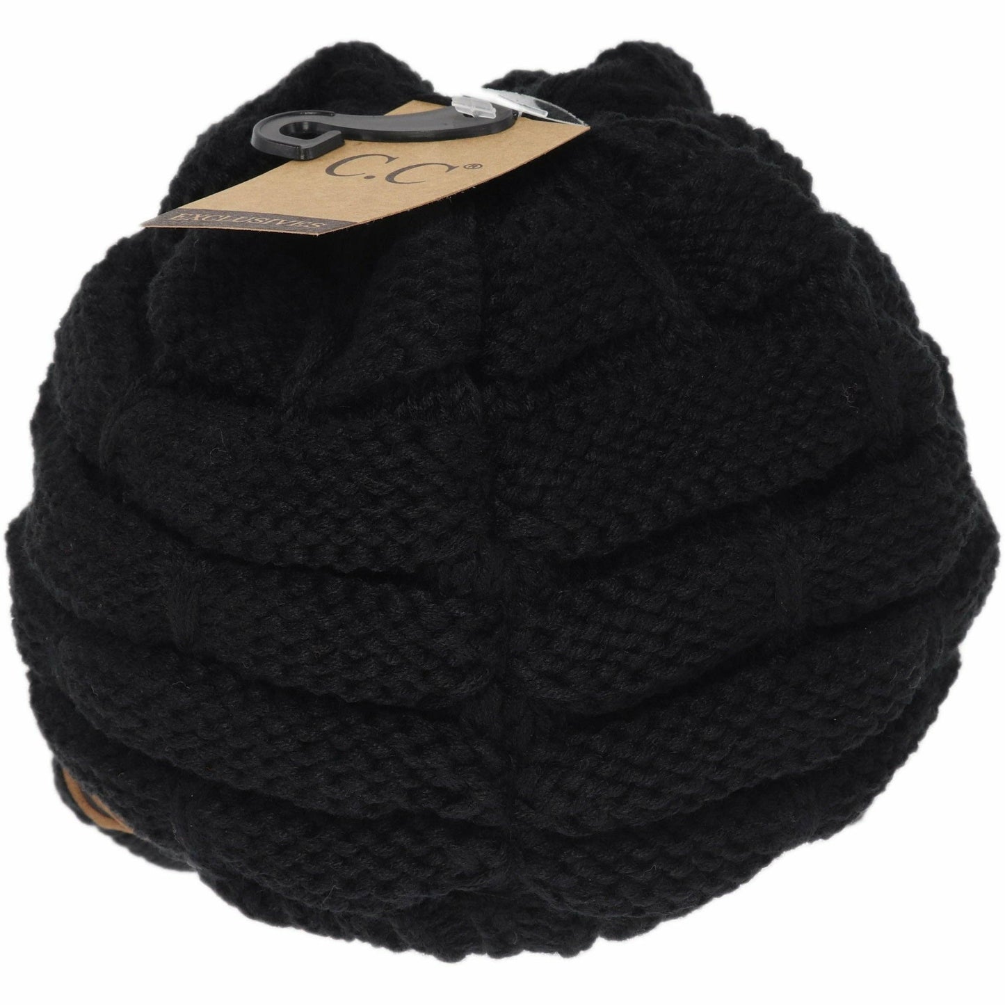 Ribbed Knit Hat with Brim