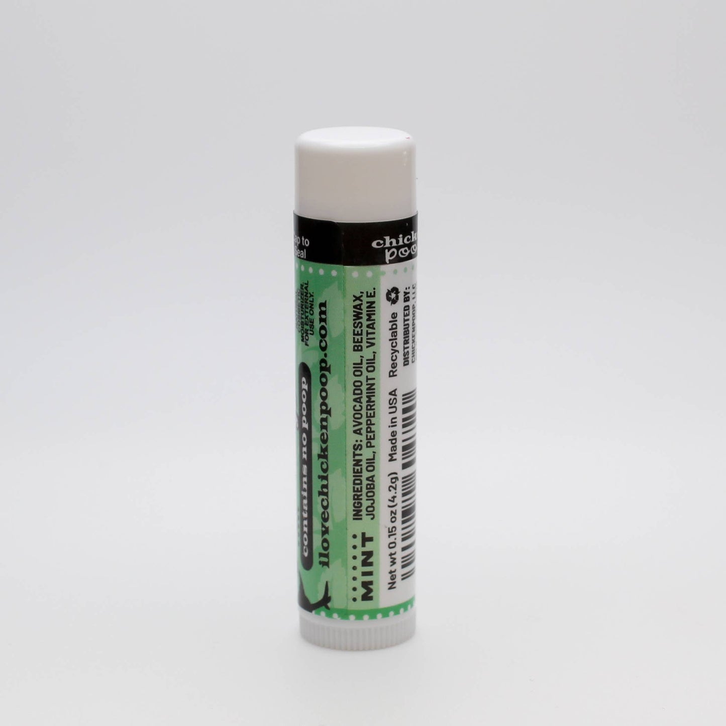 Chicken Poop® MINT Lip Balm, All Natural