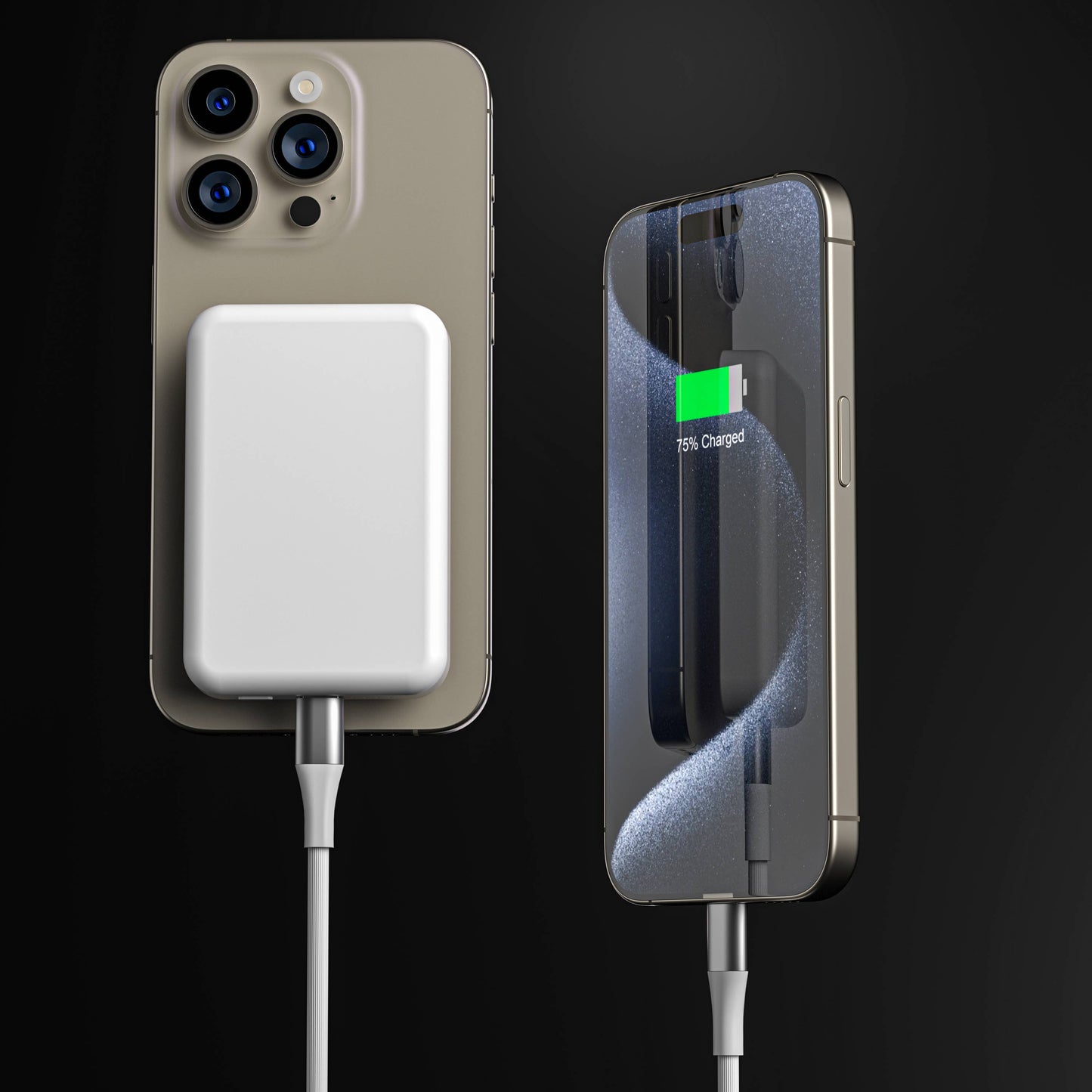 Lavender MagSafe 7200mAh Wireless Power Bank – Fast & Portable
