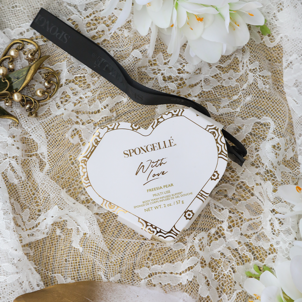 With Love Heart spongelle Buffer | Freesia Pear ^