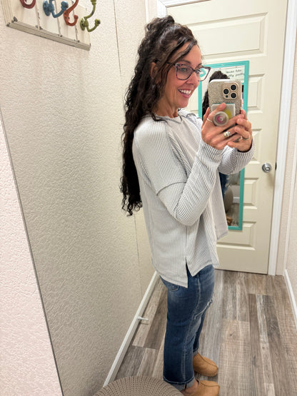 Alyssa Ribbed Long Sleeve Top