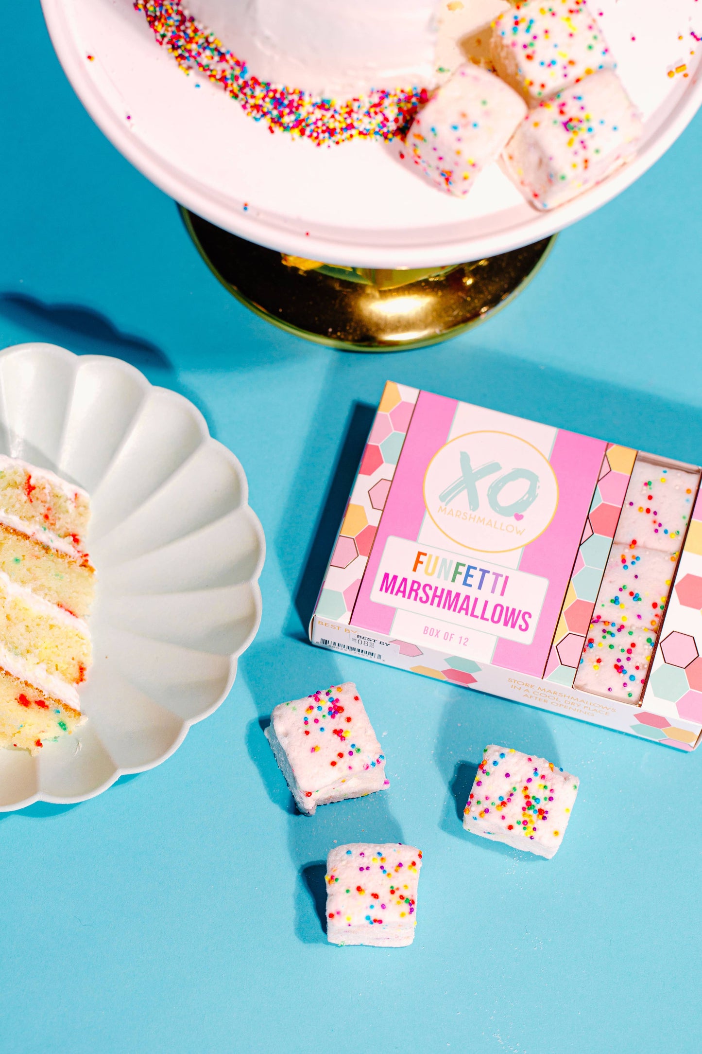 Funfetti Marshmallows / Gluten Free / Peanut Free / Dye Free