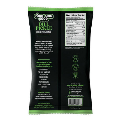 Dill Pickle Pork Rinds  1.75oz Bag
