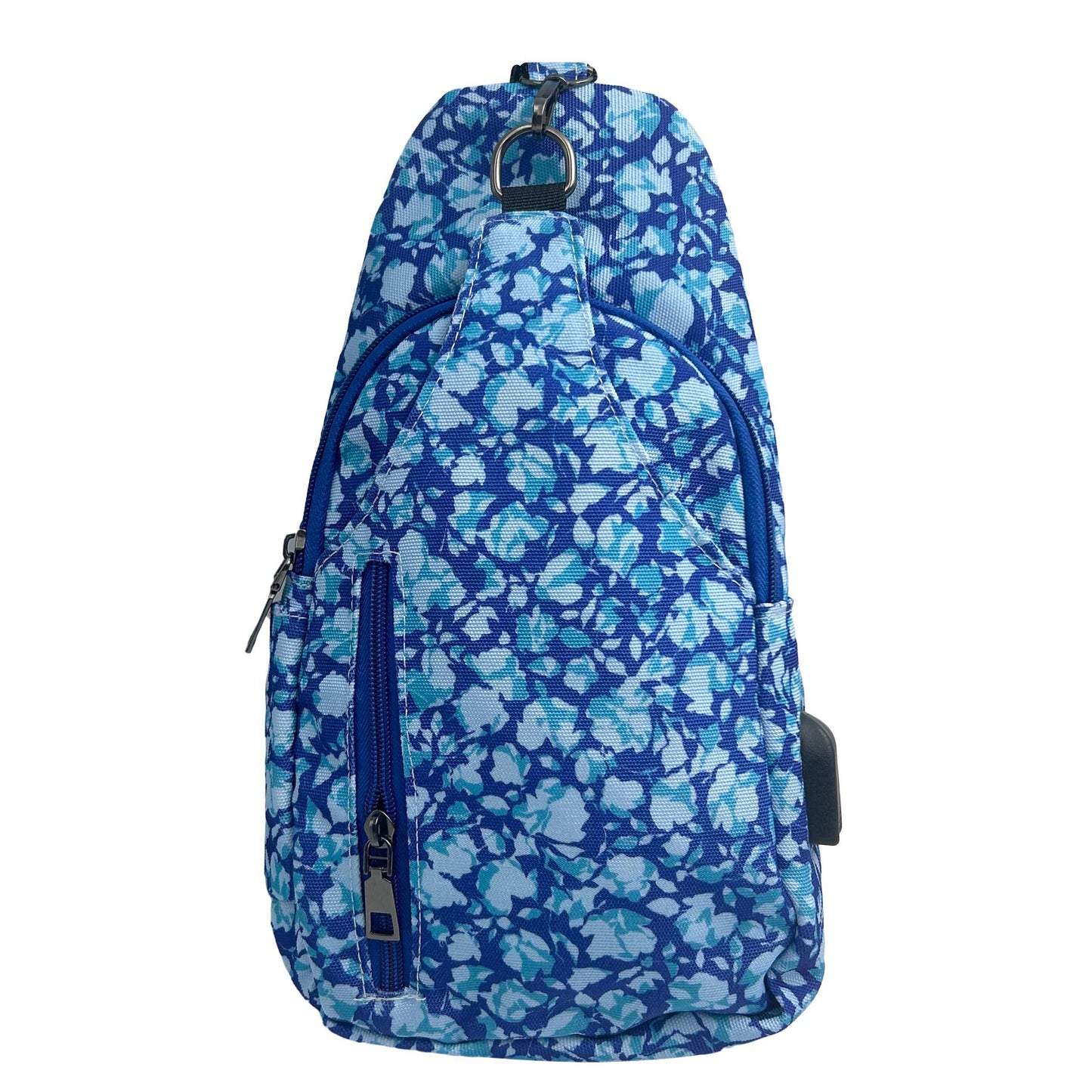 Palm Trees Anti-Theft Crossbody Bag w/ USB–