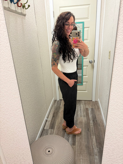 Swishie Swooshie Capris With Side Ruching