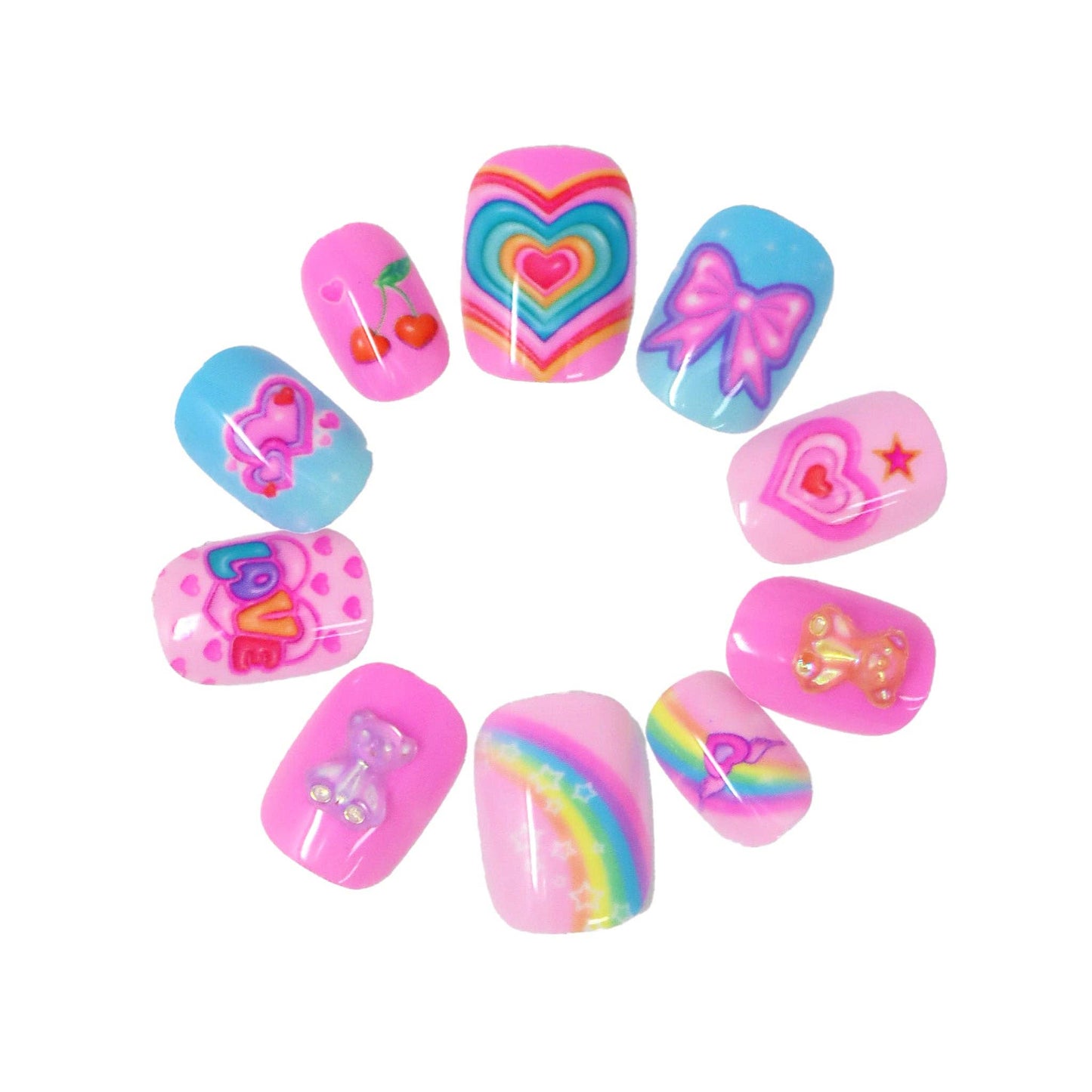3D Gummy Bear Press On Nails