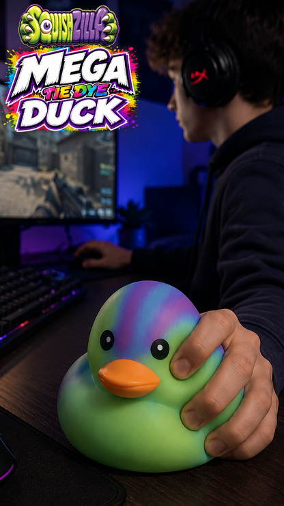 MEGA Tie Dye Duck Squishy
5"