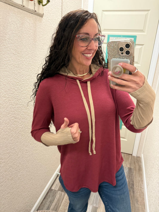 Whitney thermal thumb hole hoodie