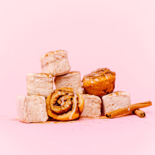 Cinnamon Roll Marshmallows / Gluten Free / Dairy & Dye Free