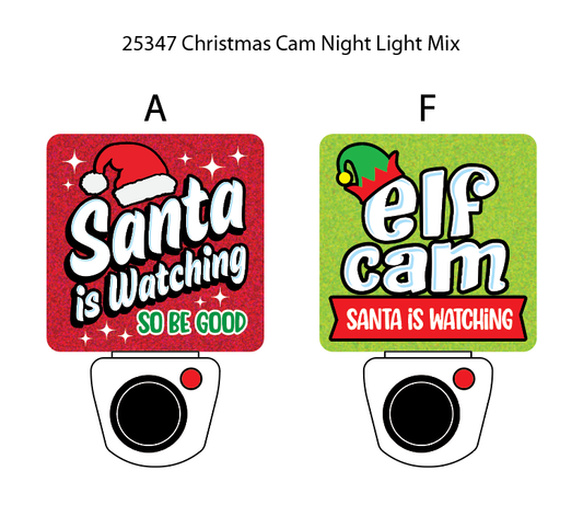 Christmas Santa or Elf Cam Night Light