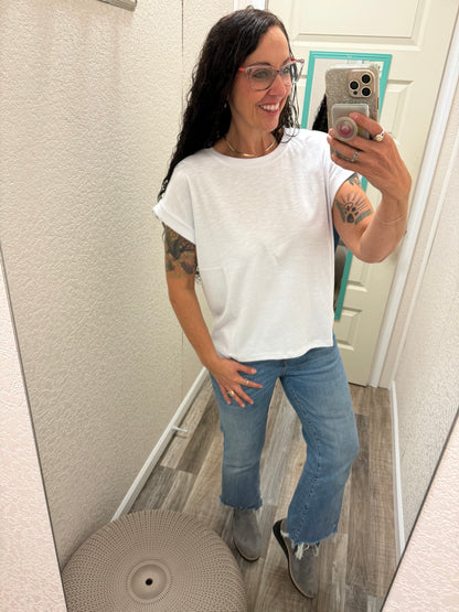 Rae Cuffed Sleeve Top