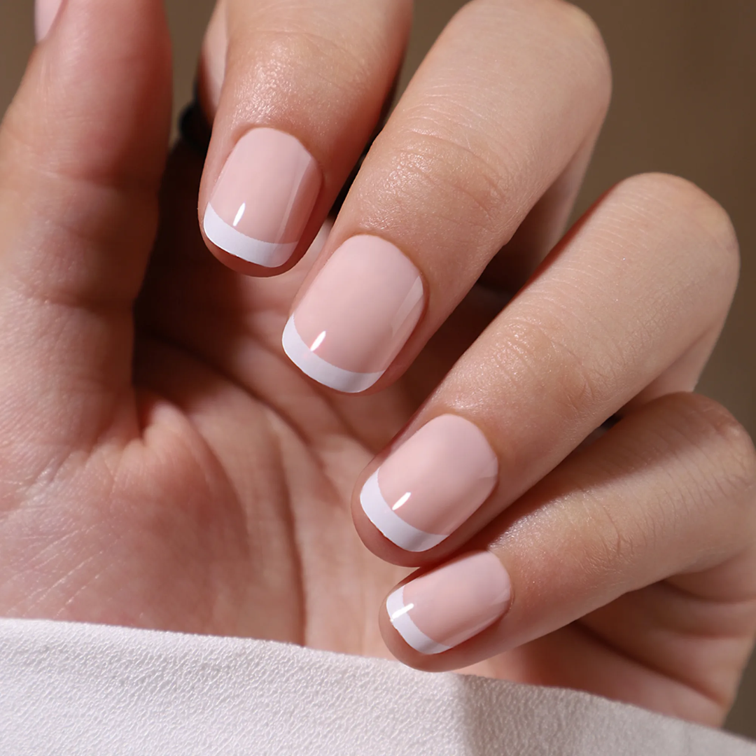 Delicate French | Thin Micro French Tip Press On Nails Set