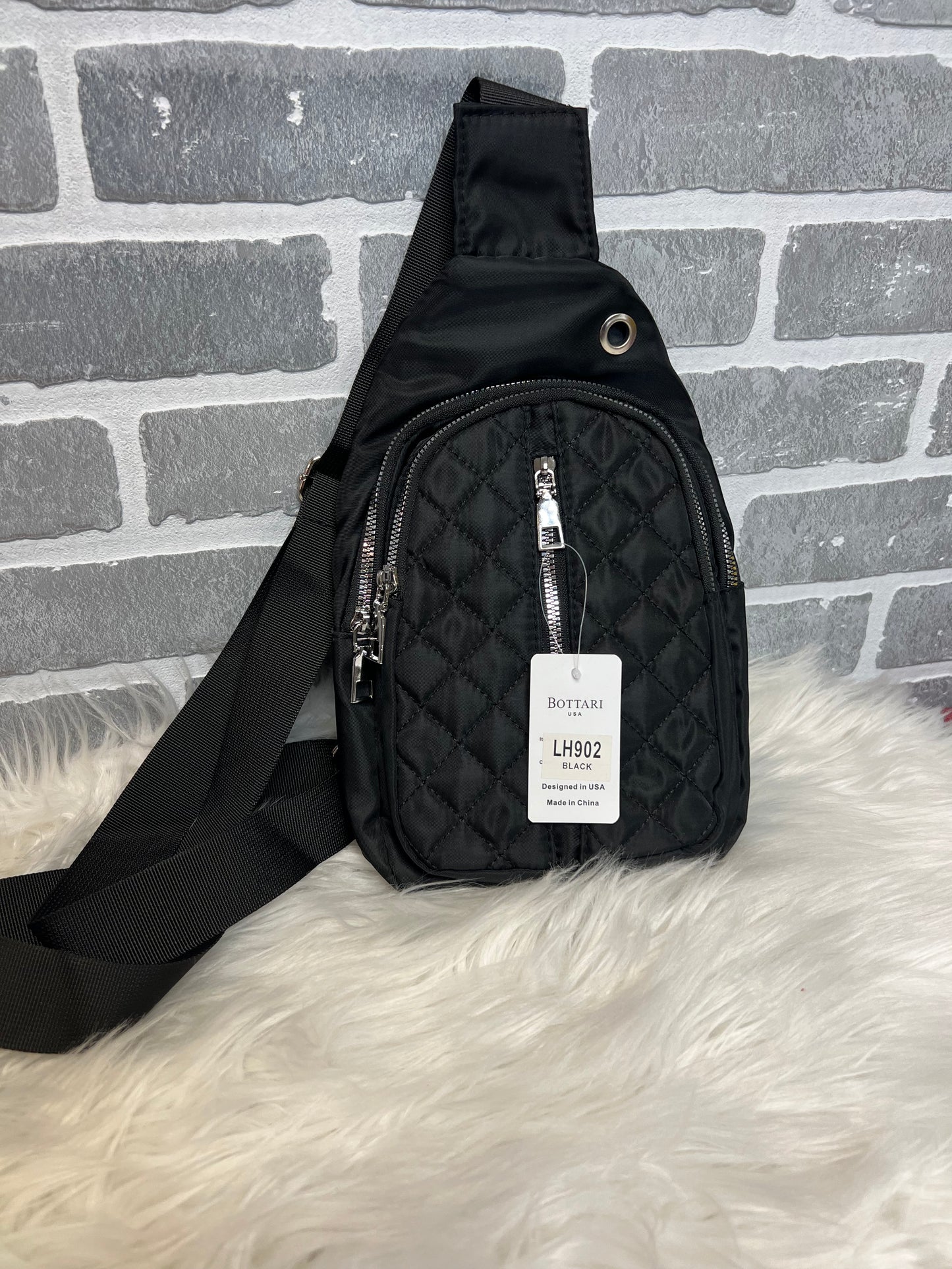 Quilted Crossbody Sling Bag