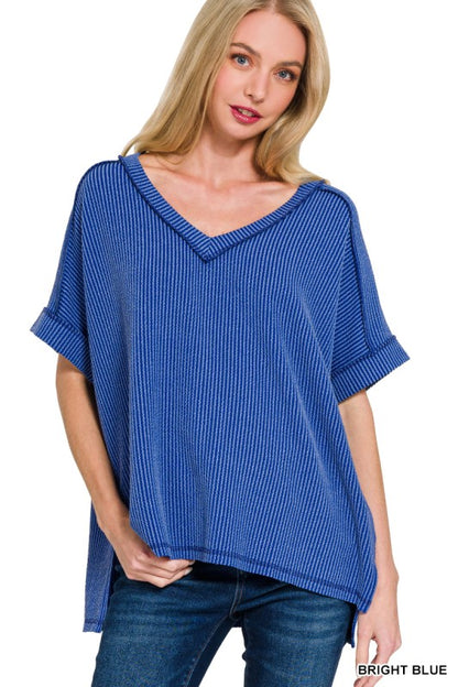 Courtney Corded V neck