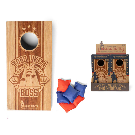 Wooden Tabletop Cornhole - Bagging Rights
