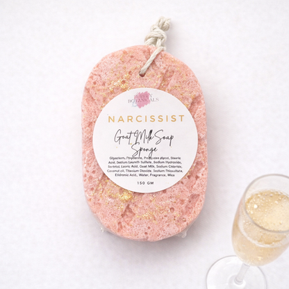 Goat’s Milk Soap Infused Sponge - Narcissist Type Scent
