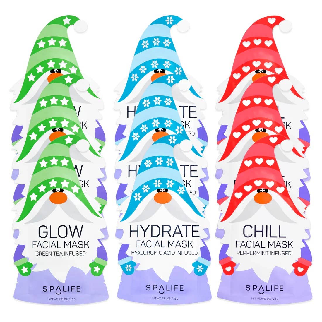 Holiday Gnomes Facial Mask Bundle