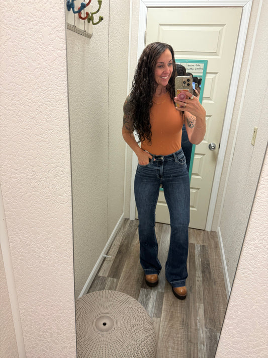 Simone Trouser Flare High Rise Judy Blue Jeans