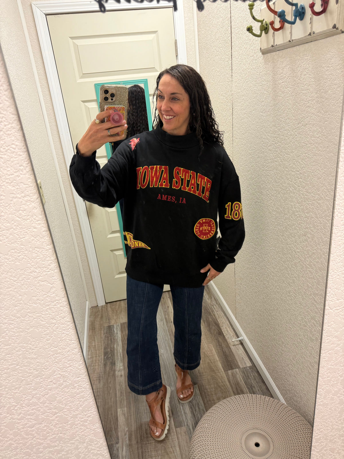 Iowa State All Over Scatter Oversized Funnel Neck