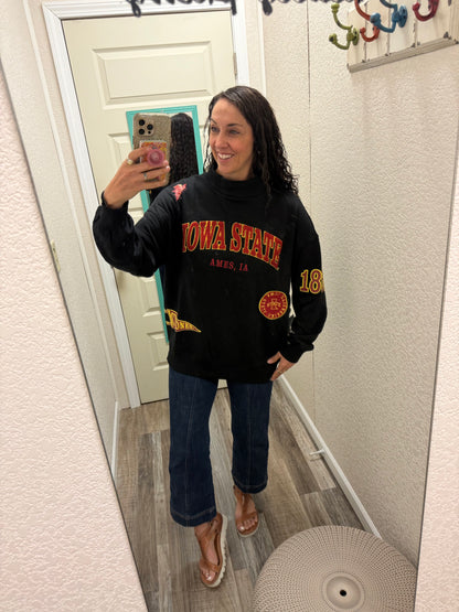 Iowa State All Over Scatter Oversized Funnel Neck