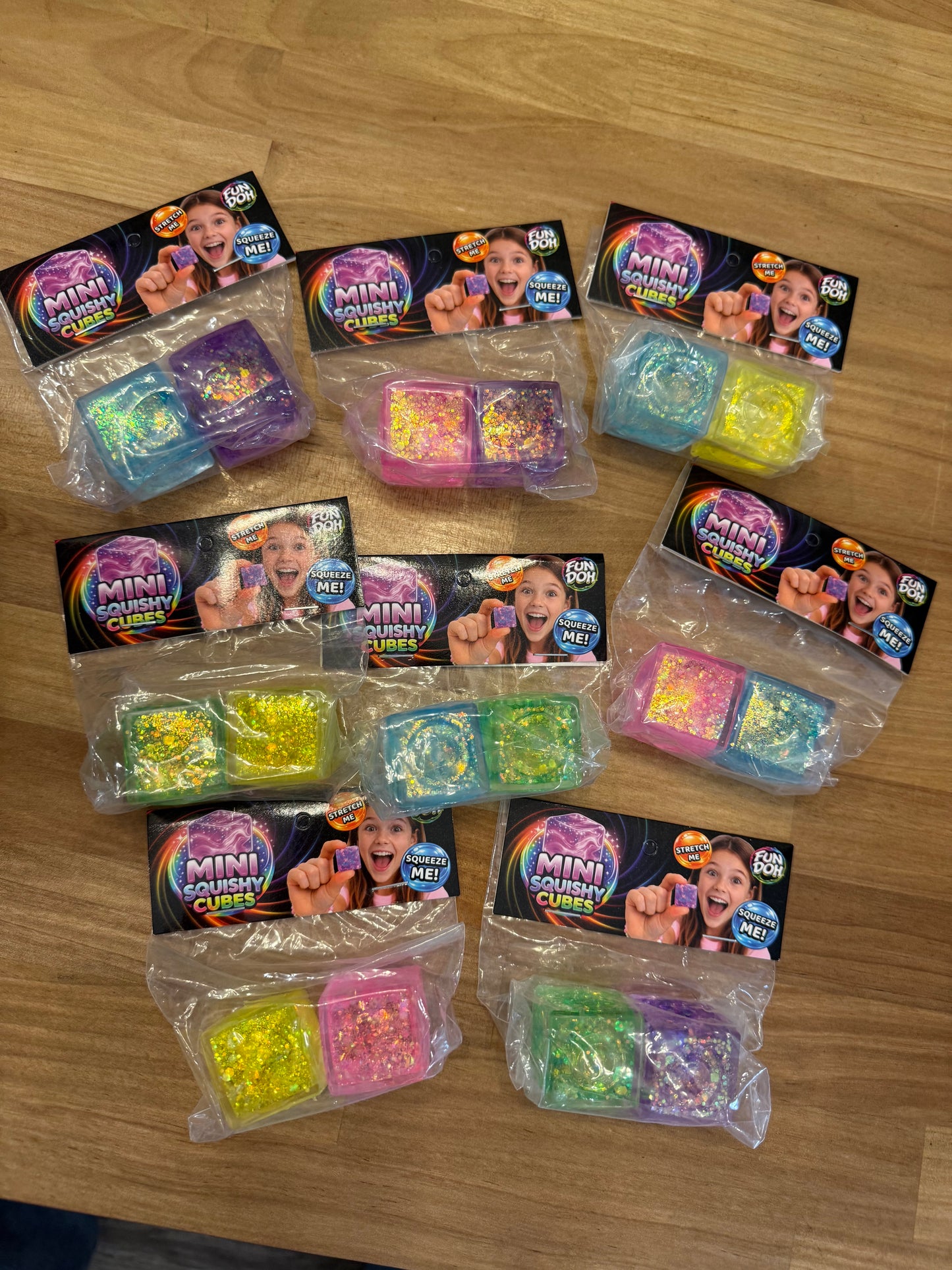 Mini Squishy Cube 2 packs