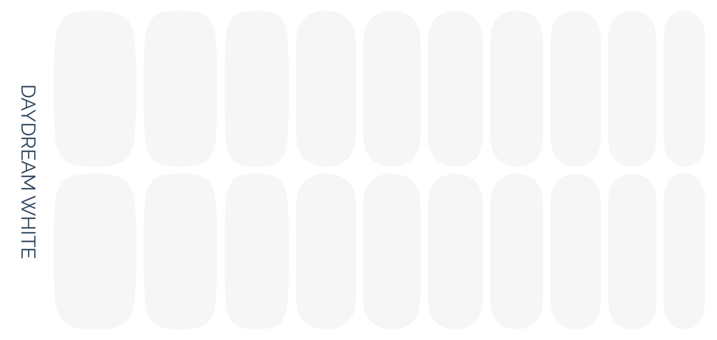 Daydream White | Solid White Nail Polish Sticker Nail Wrap