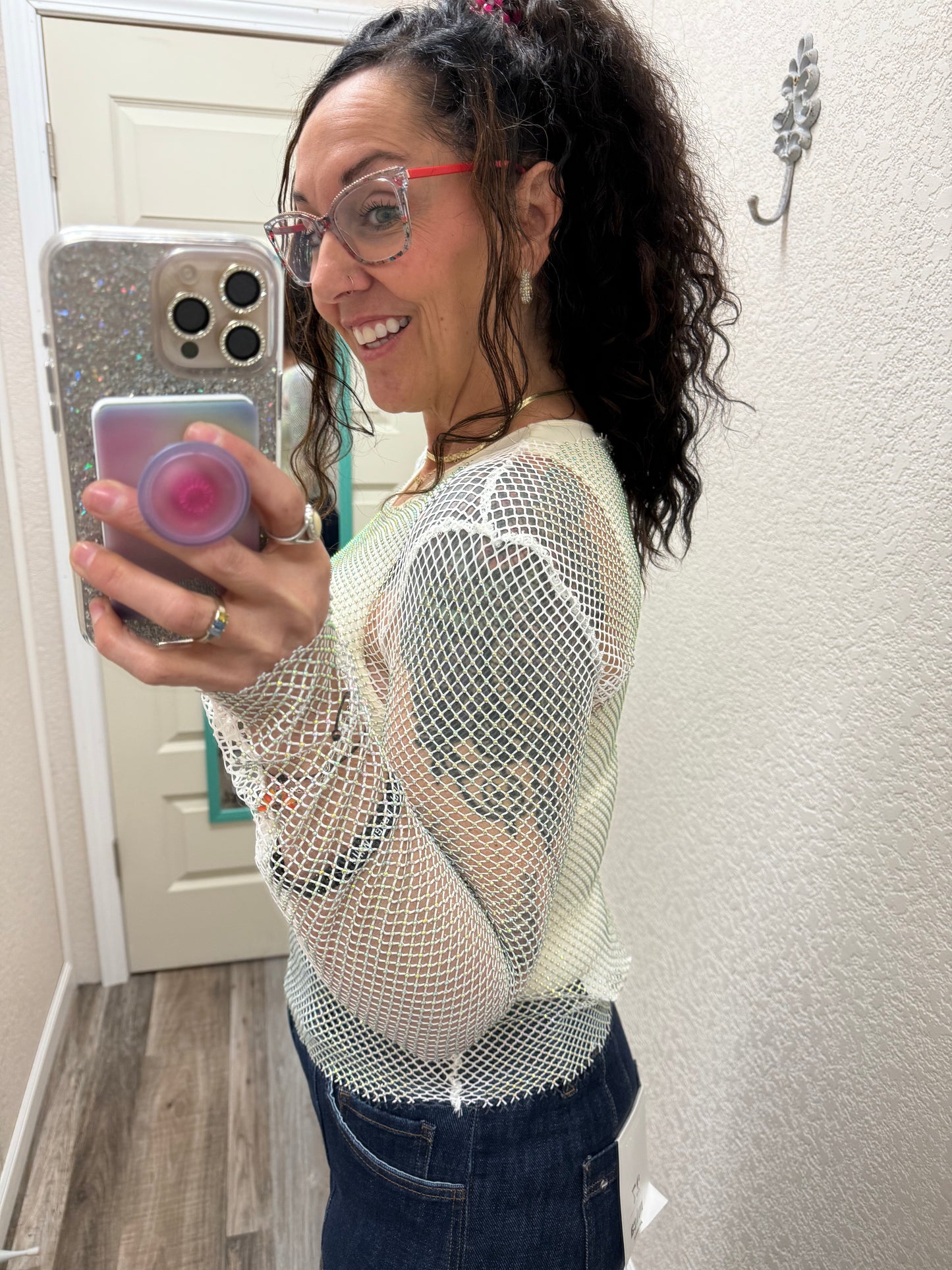 Rock On Mesh Top