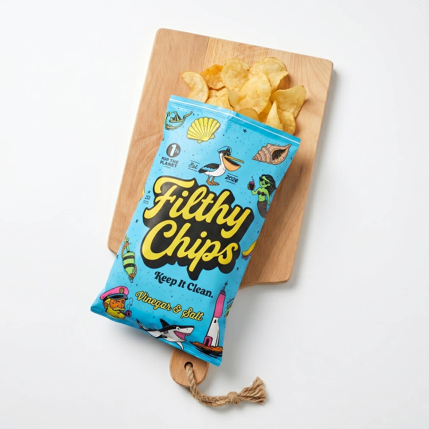 Vinegar & Salt Avocado Oil Kettle Potato Chips - 2oz
