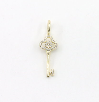 Kensington Key Charm: Silver