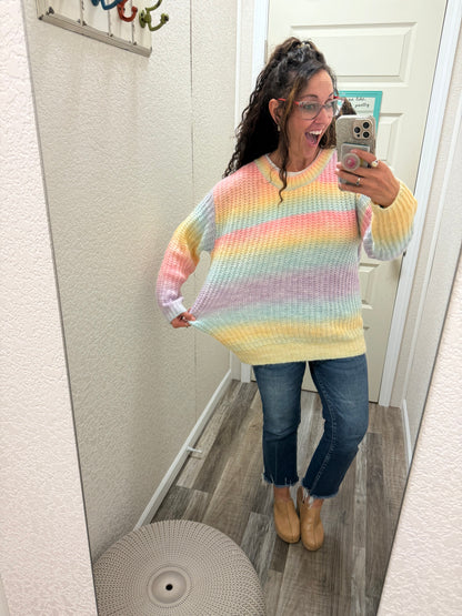Unicorn Rainbows Tie Dye Sweater