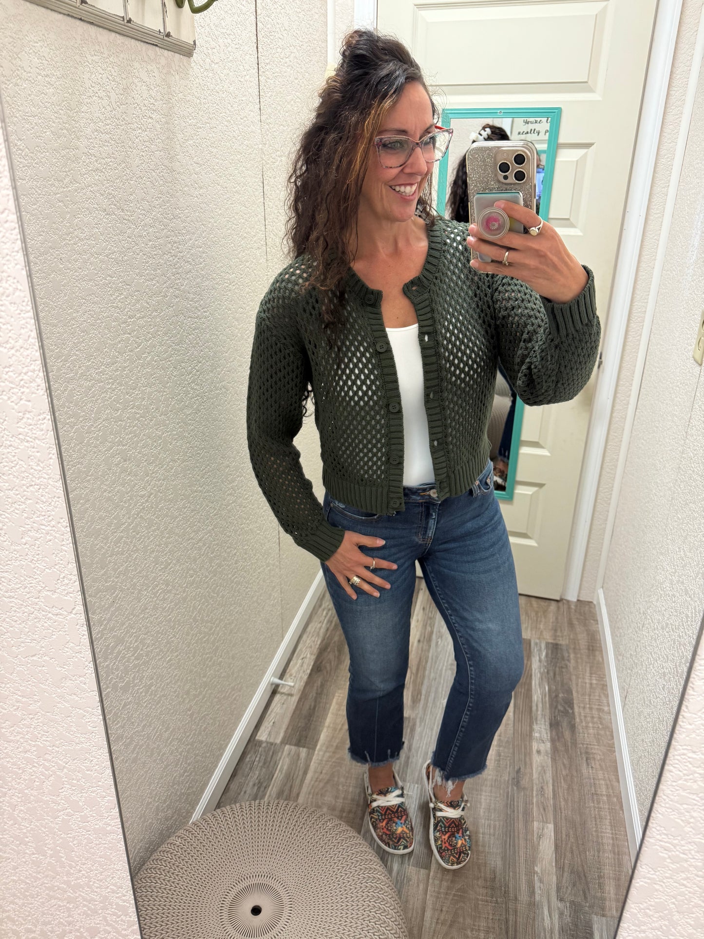 Nicki Crochet Sweater Cardigan