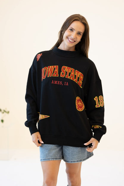 Iowa State All Over Scatter Oversized Funnel Neck