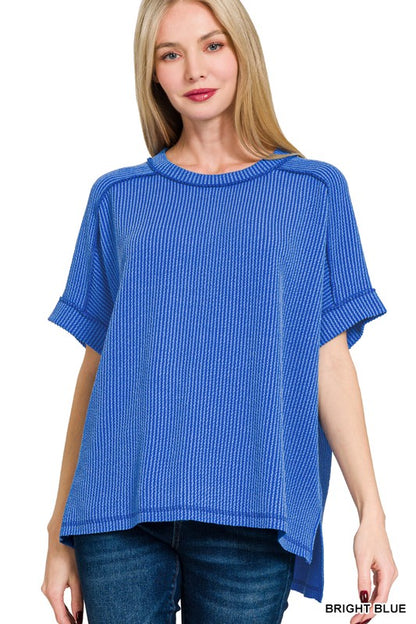 The Perfect for All Seasons Corded Short Sleeve Tops