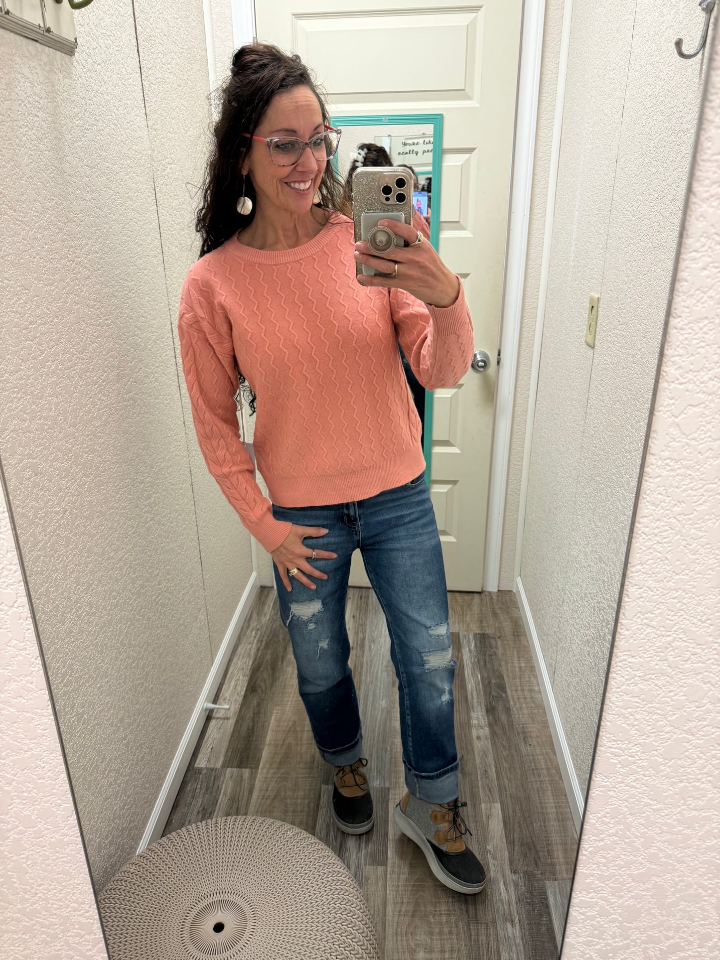 Peachy Keen Sweater