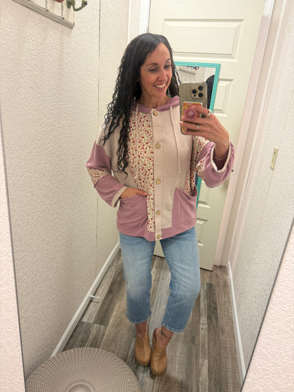Hallie BUTTON DOWN Hoodie
