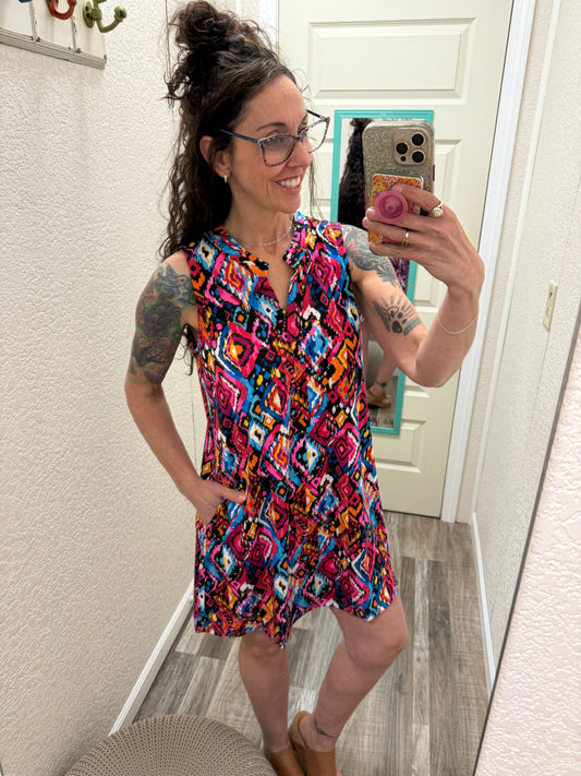 Lizzy Aztec Dress