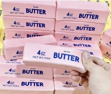 Pink Butter Stress Squishy Toy