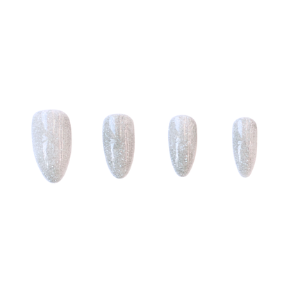 Paparazzi | Silver High Shine Glitter Press On Nails Set