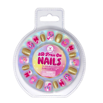 3D Butterfly Press On Nails