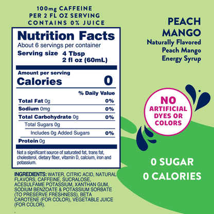 Sugar Free Energy Syrup - 375ml