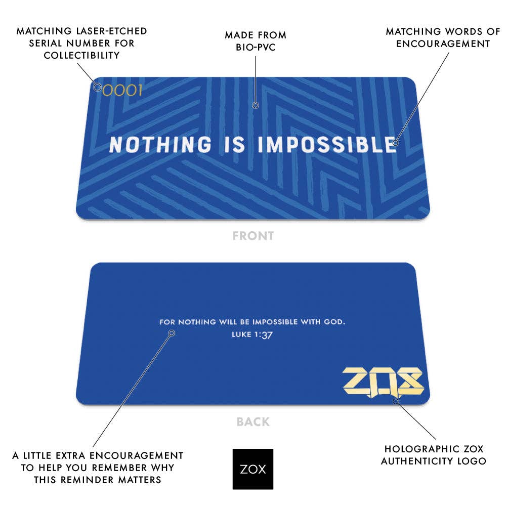 Nothing Is Impossible Bible Verse Bracelet