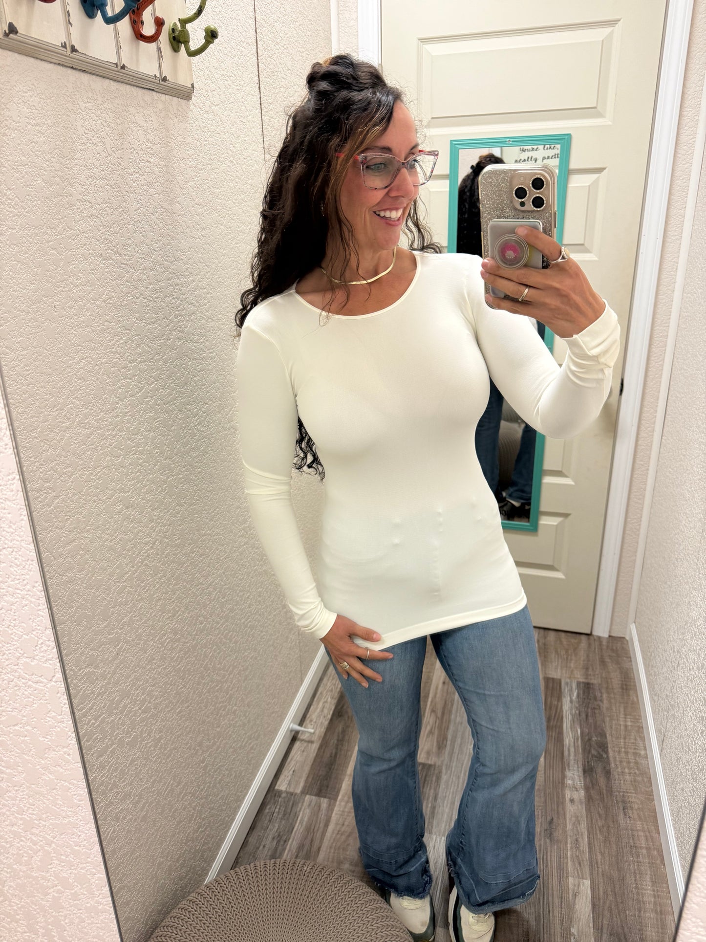 Trust Me Long Sleeve Top - One Size