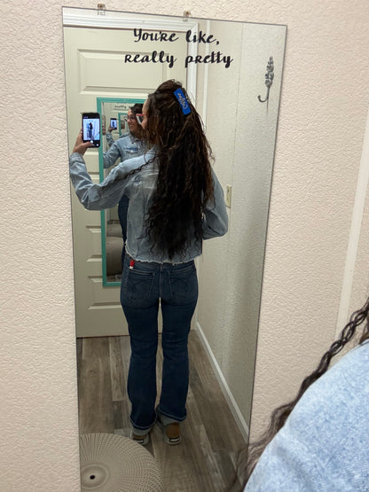 Rita Raw Hem Jean Jacket