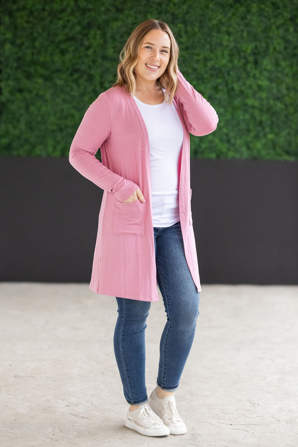 IN STOCK Classic Cardigan - Rose