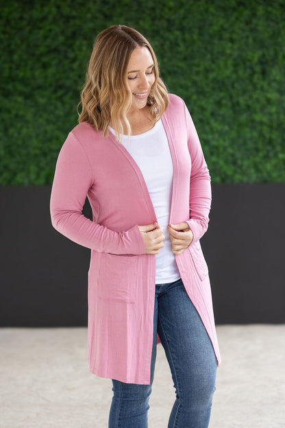 IN STOCK Classic Cardigan - Rose