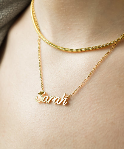 Resort - Classic Snake Chain Necklace - SS & WR