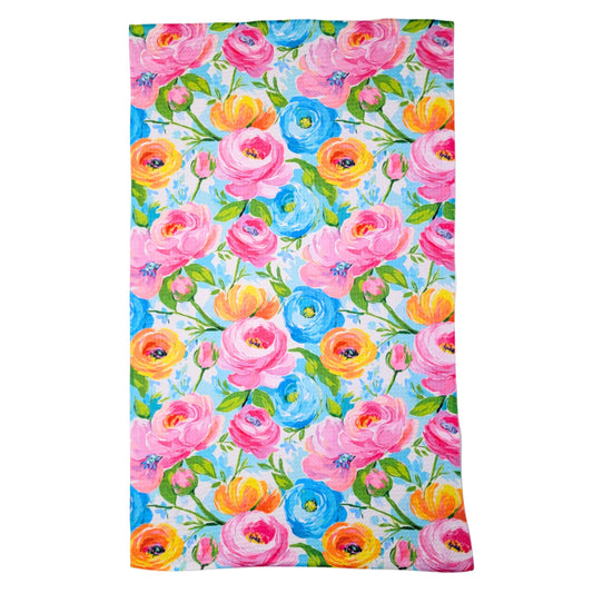 Spring Tulips Kitchen Waffle Towels - Mothers Day Gifts