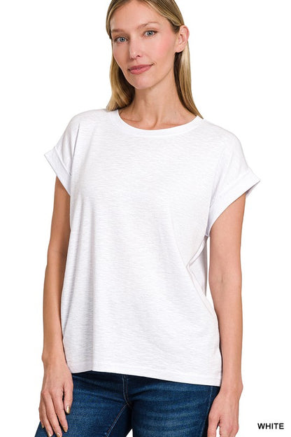 Rae Cuffed Sleeve Top